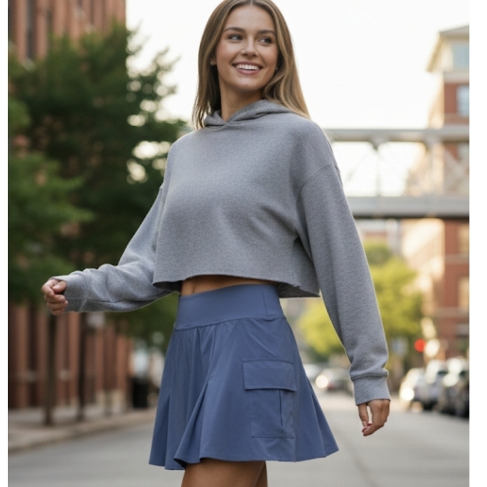 NWT Aerie OFFLINE By Aerie Real Me Airy Cargo Skirt Built In Shorts Size XS